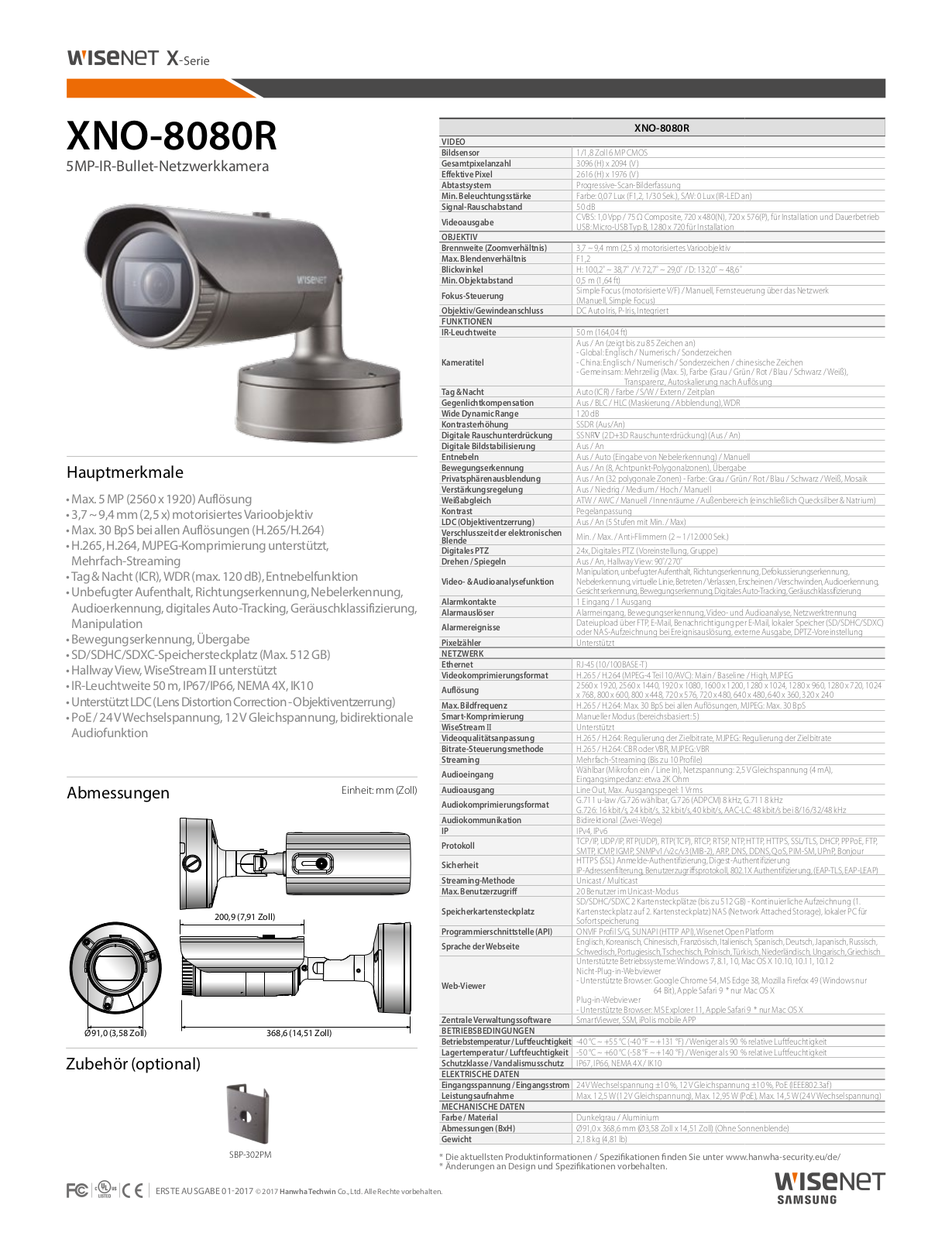 Hanwha Techwin XNO-8080R User Manual