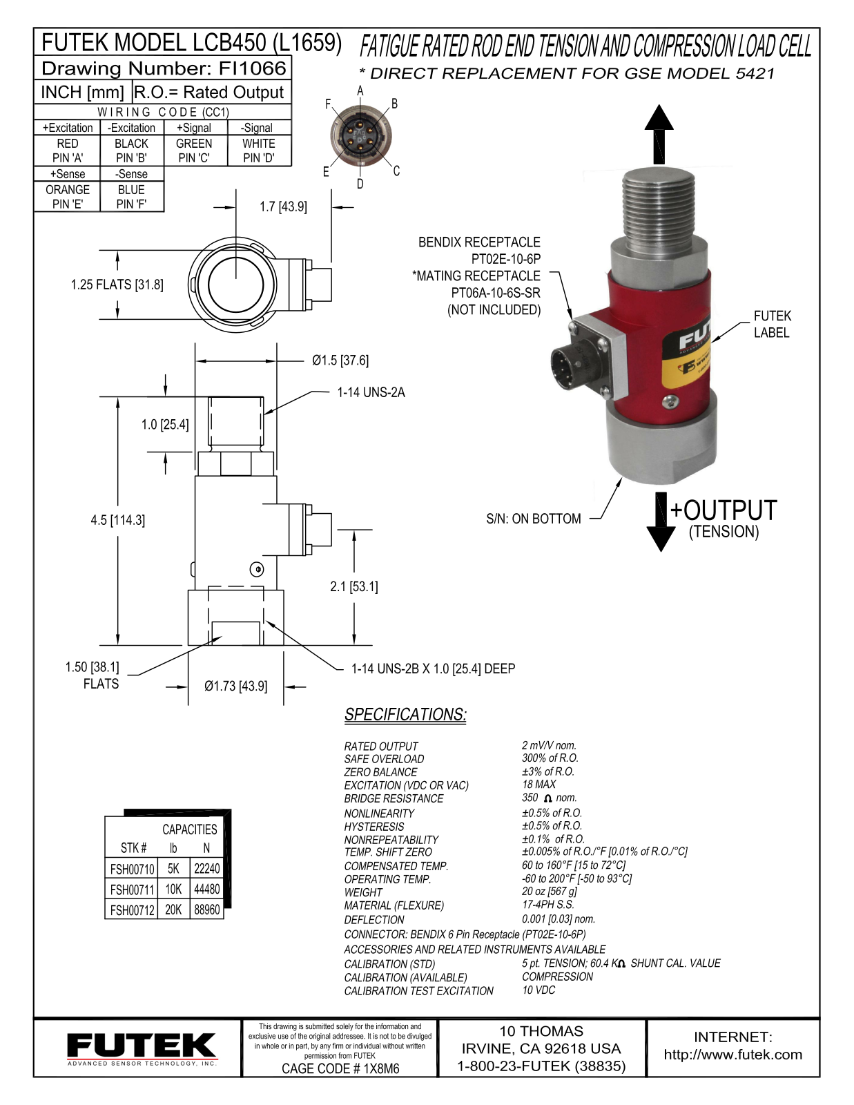 FUTEK LCB450 Service Manual