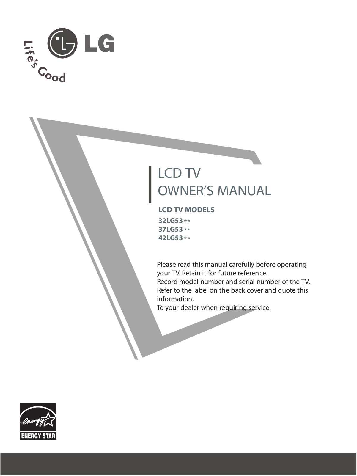 LG 325300 User Manual