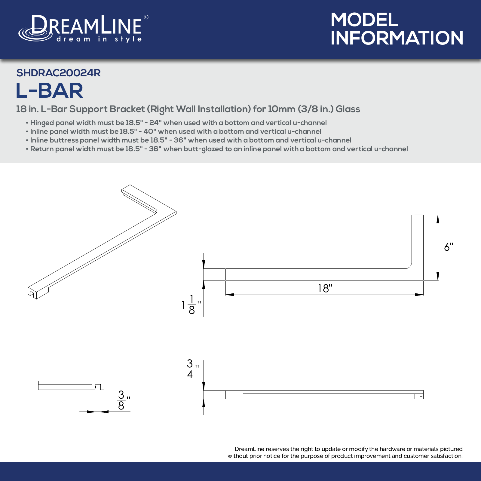DreamLine DLN10313 Specifications - ManualMachine.com