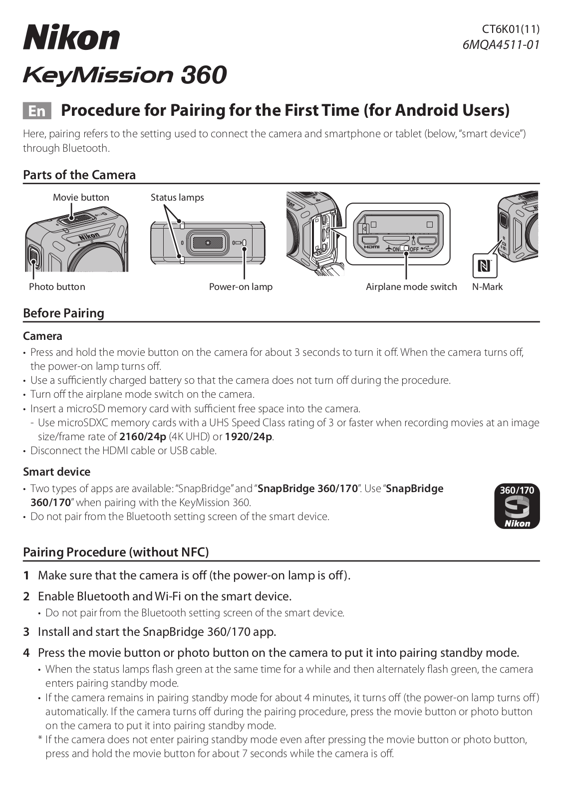 Nikon KeyMission 360 Instruction Manual