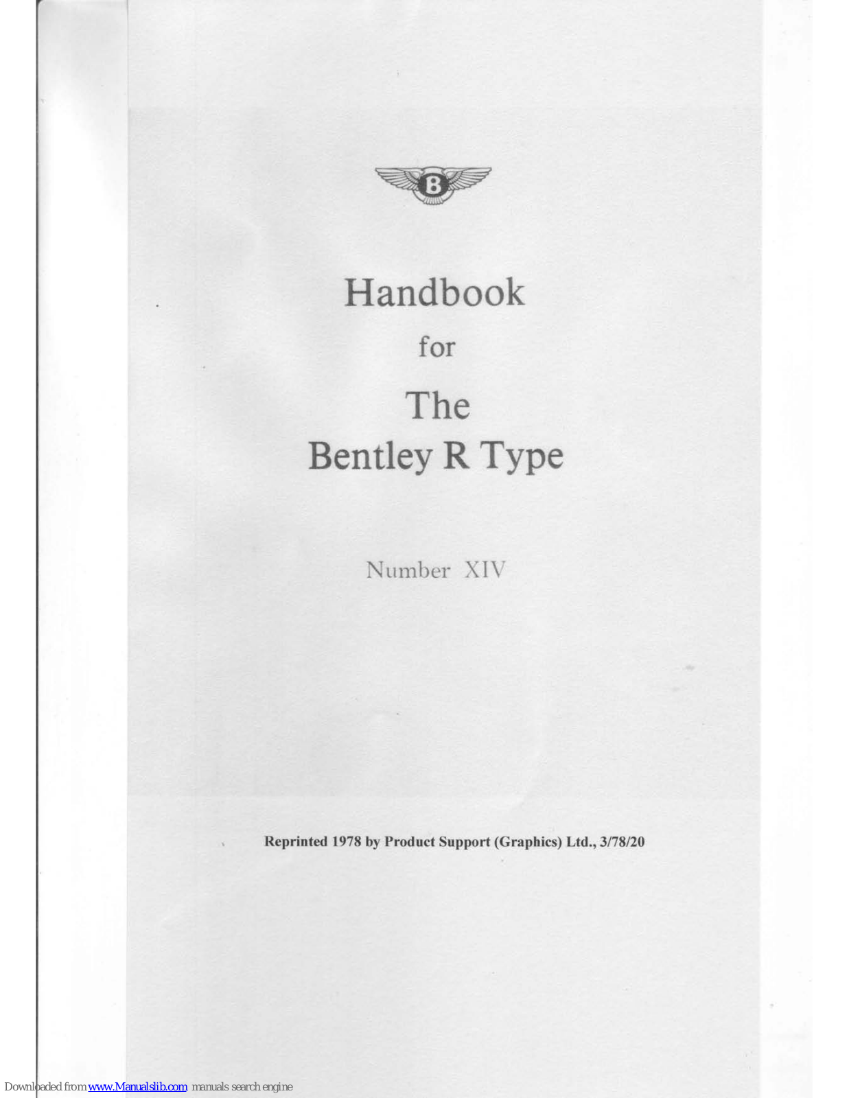 Bentley R Type Handbook - ManualMachine.com