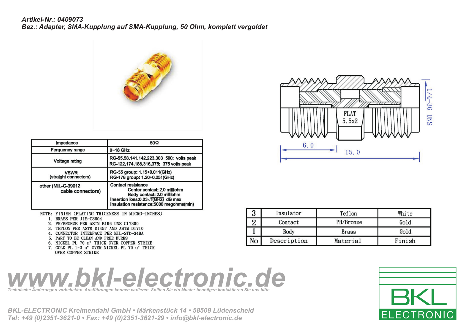 BKL BKL 0409073 Datasheet - ManualMachine.com