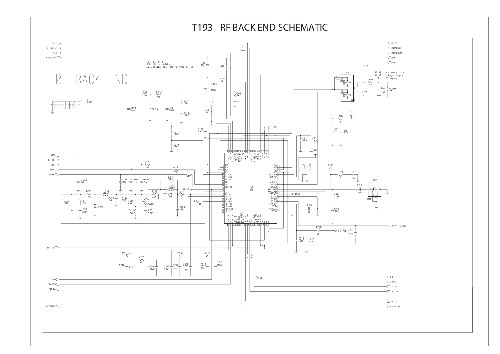 Motorola T193 Schematics