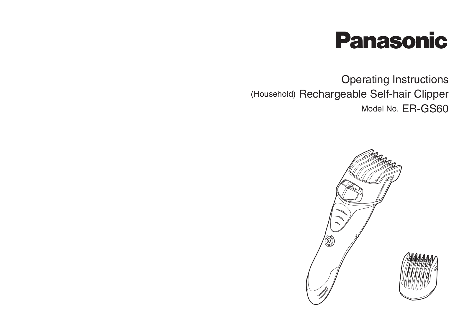 Panasonic ERGS60 User Manual