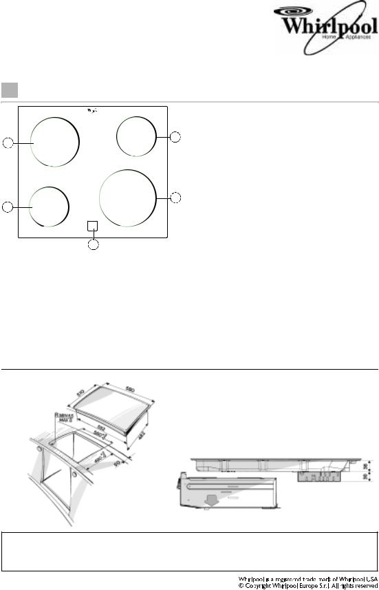 Whirlpool AKT 152/IX PROGRAM CHART