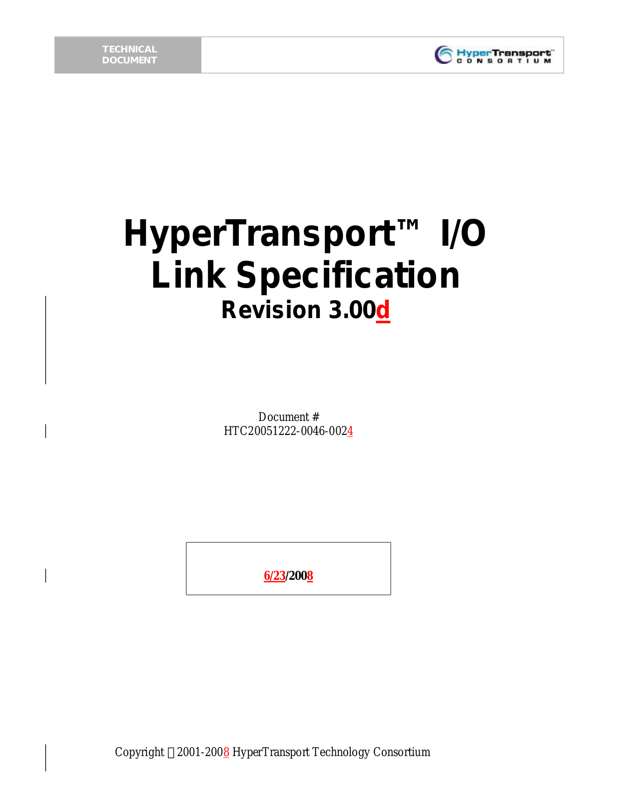 AMD HyperTransport IO Link Specification. [rev.3.00d].[2008-06-23].marked Datasheet - ManualMachine.com