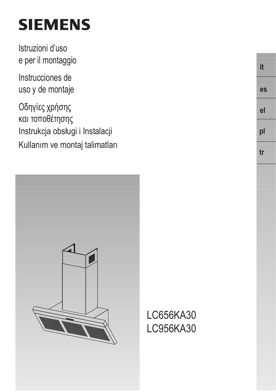 Siemens LC656KA30, LC956KA30 User Manual