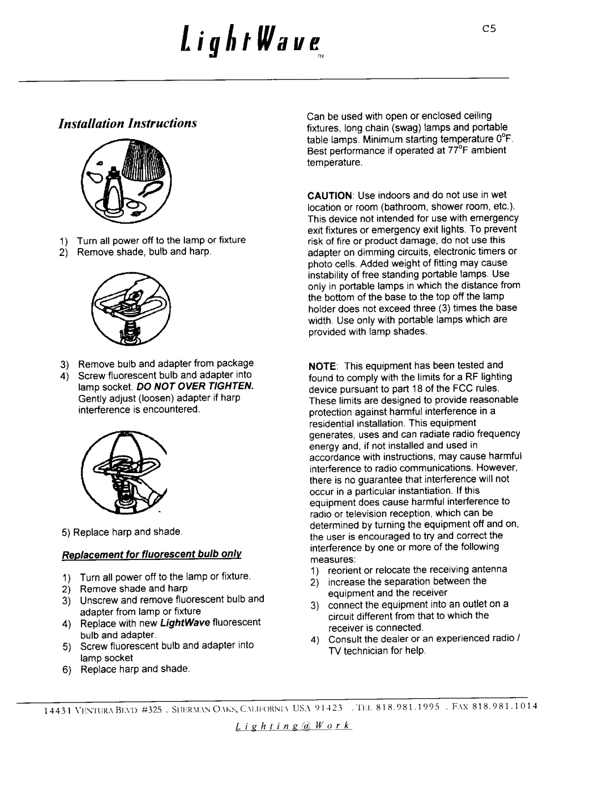 LightWave 8181 Users Manual