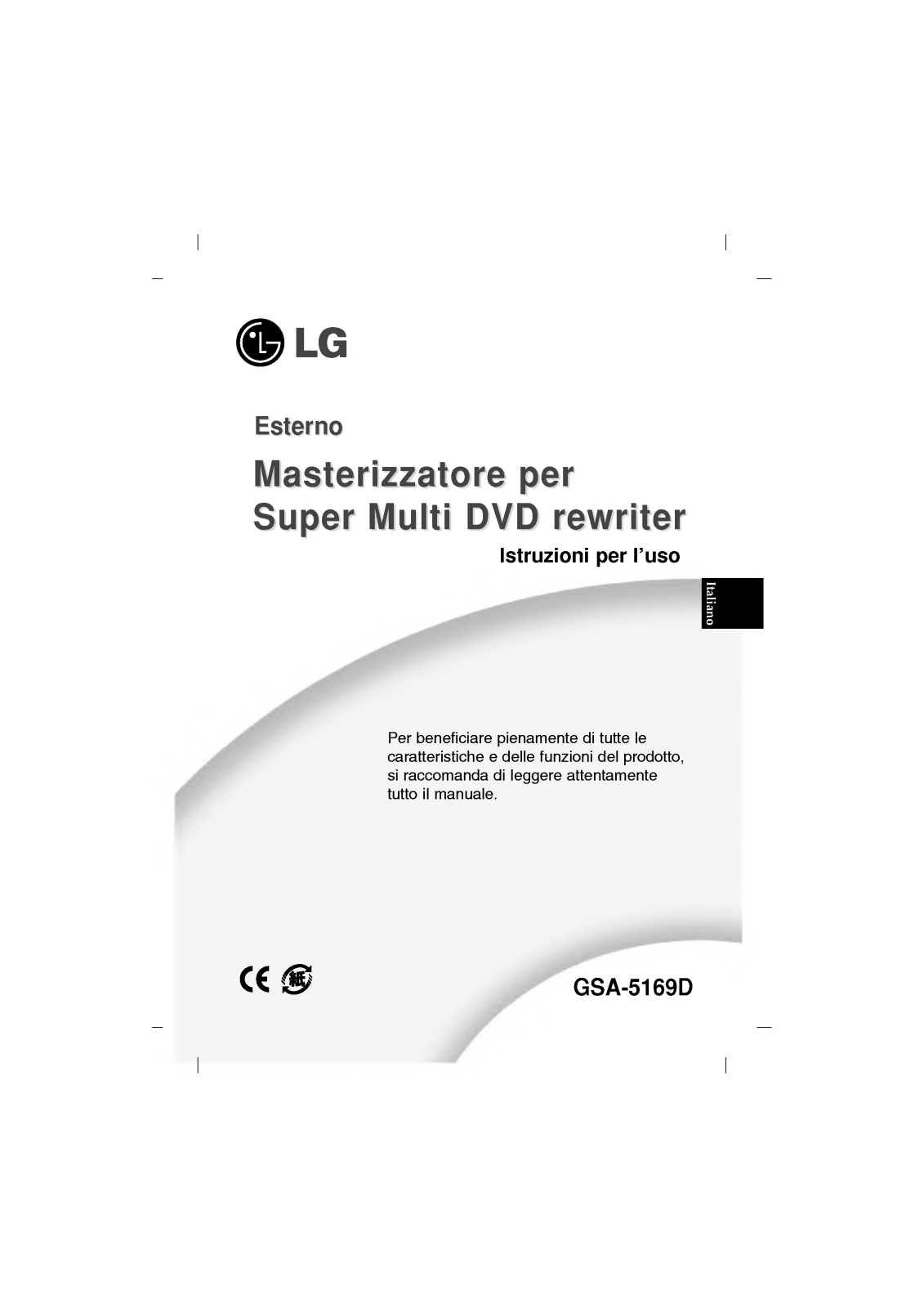 Lg GSA-5169D User Manual