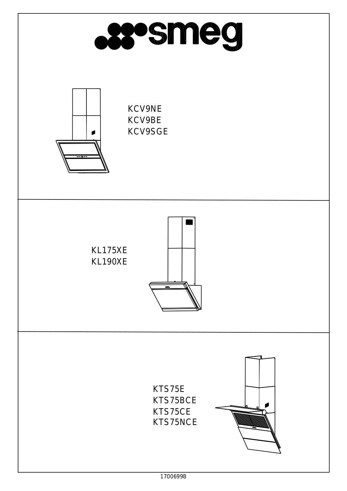 Smeg KTS75E User Manual