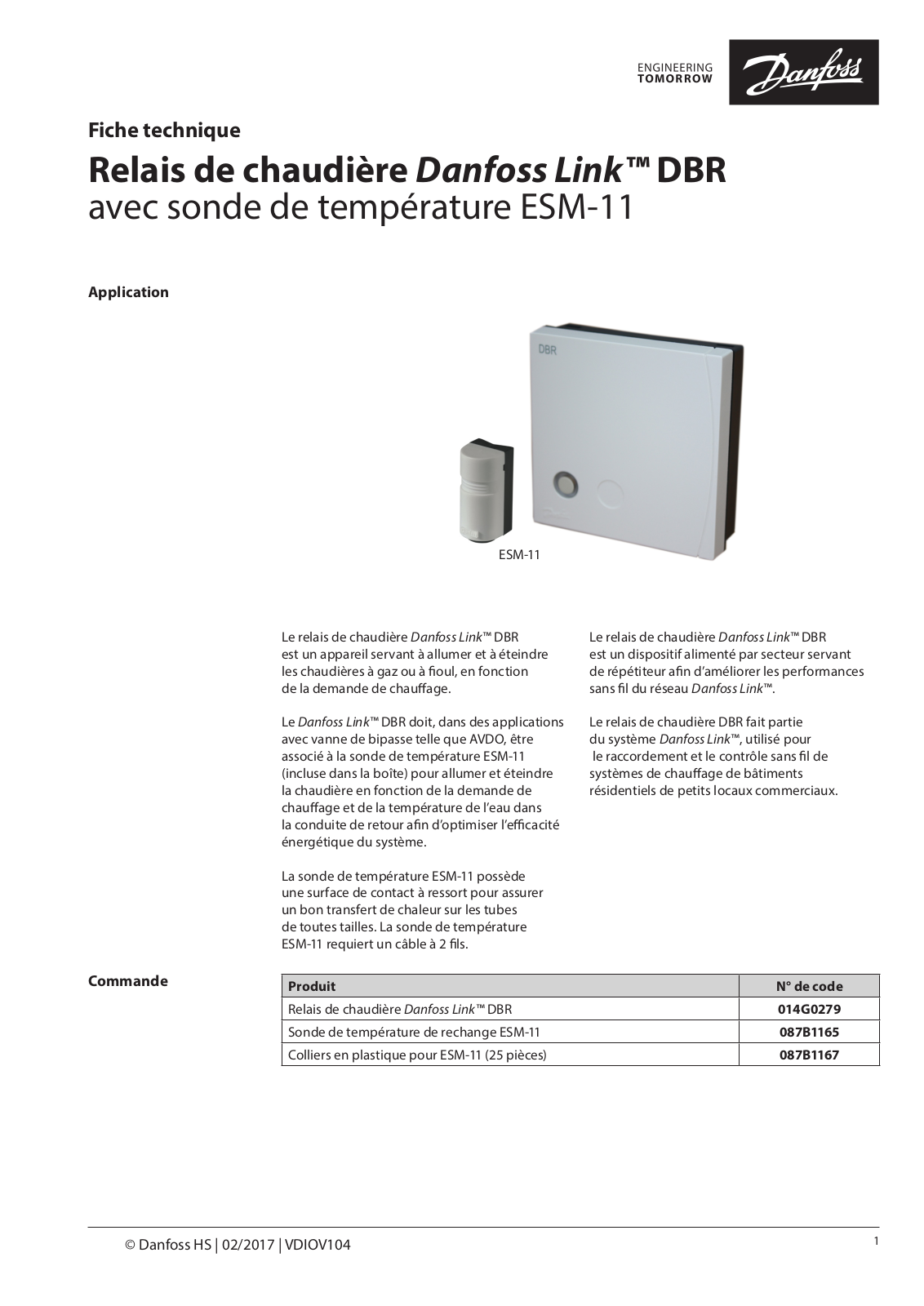 Danfoss Link DBR Data sheet