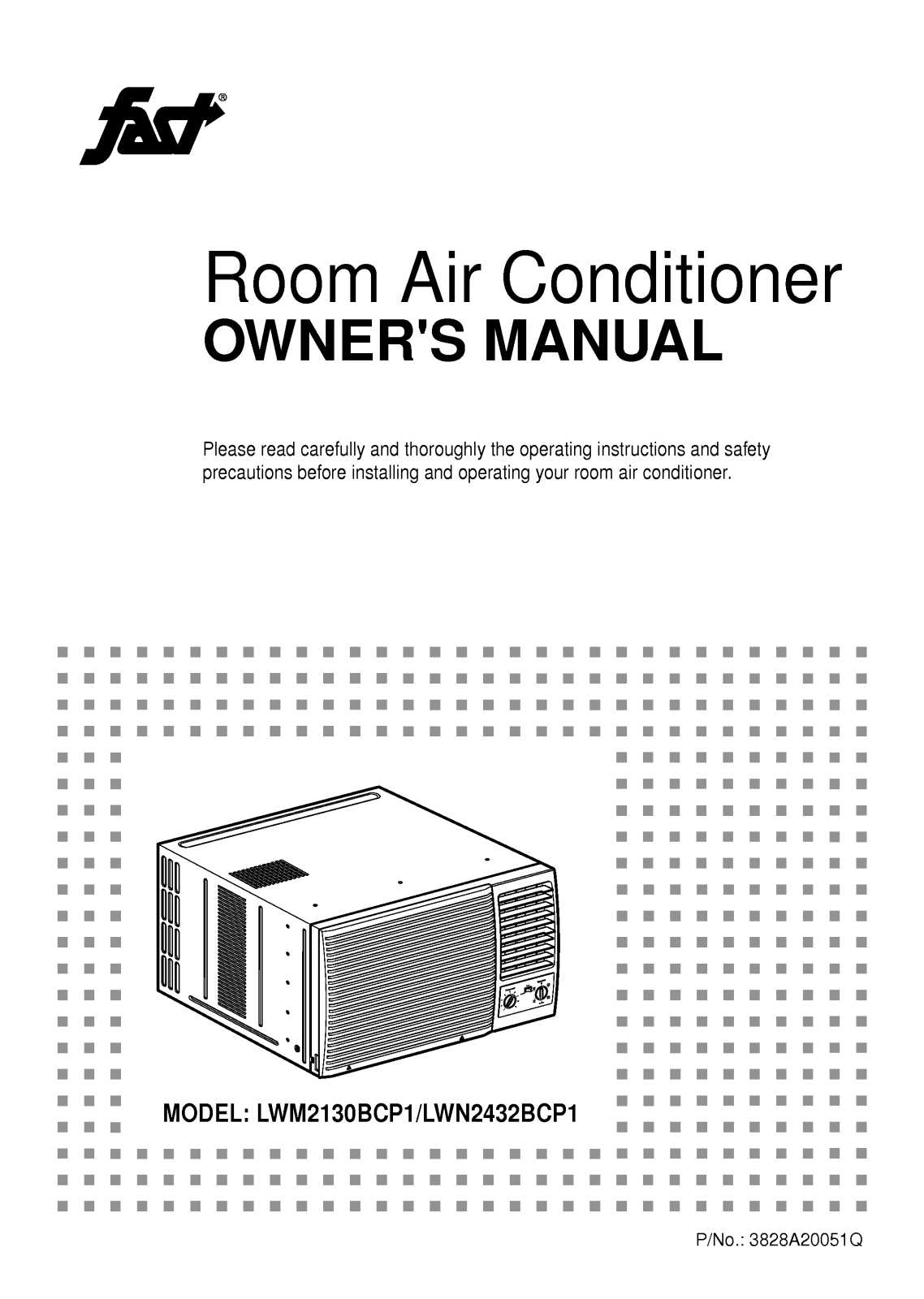 LG LWM2130BCP1 User Manual