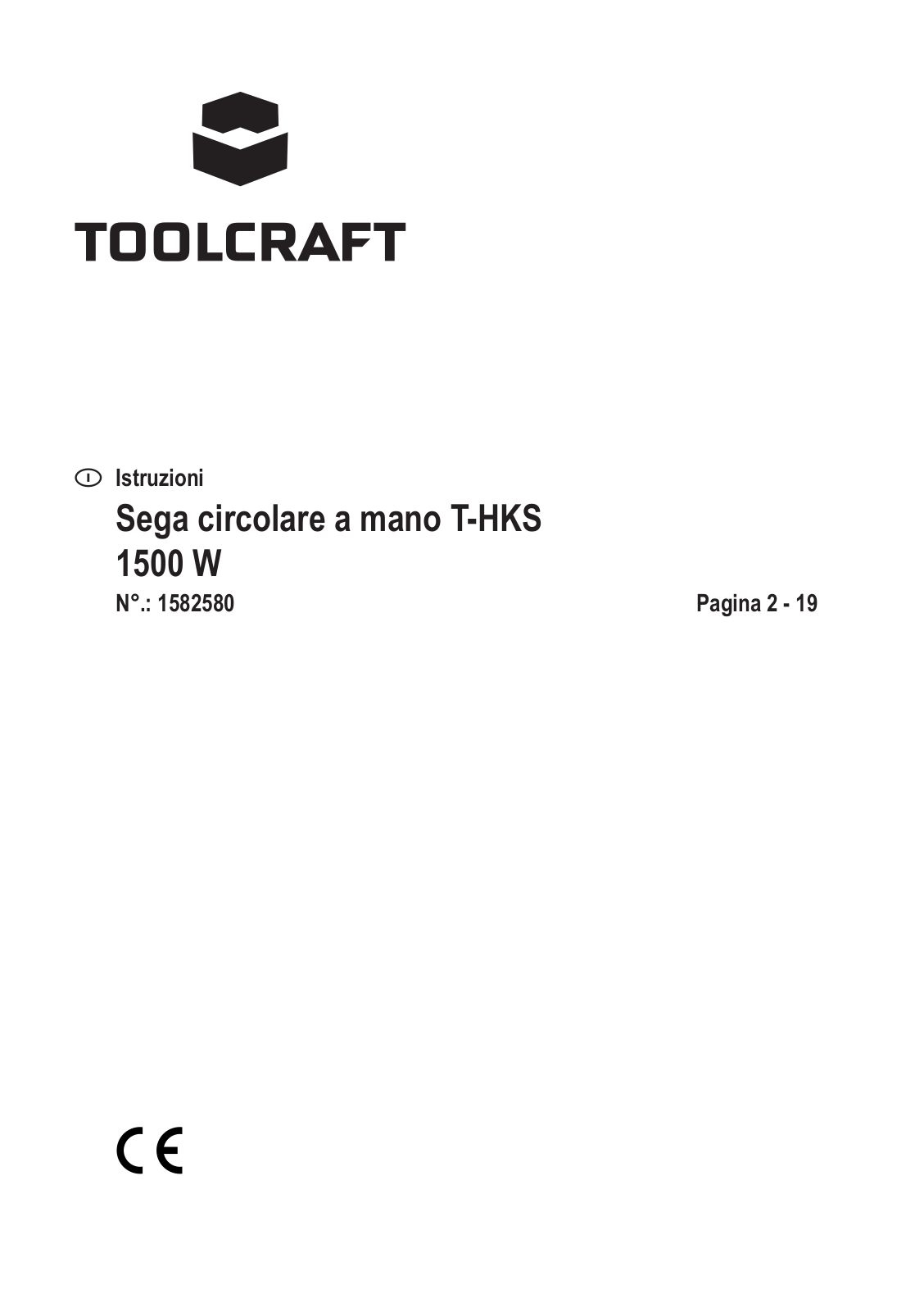 TOOLCRAFT 1582580 Instructions