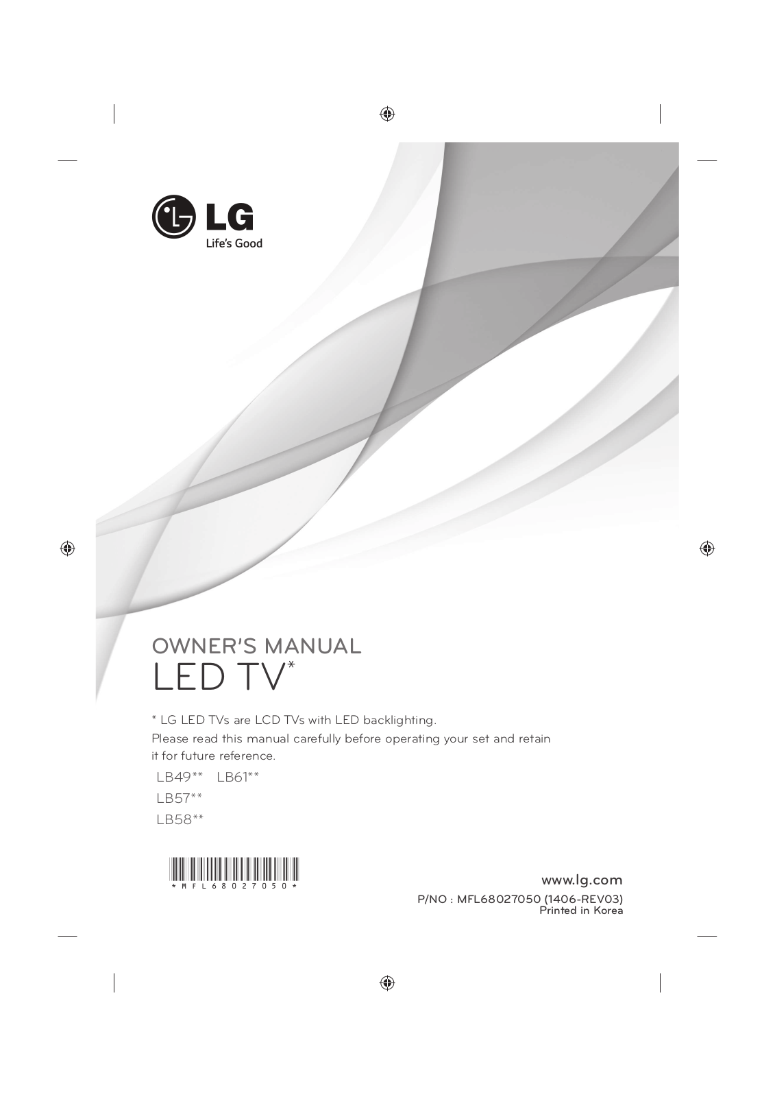 LG 22LB490U User Manual