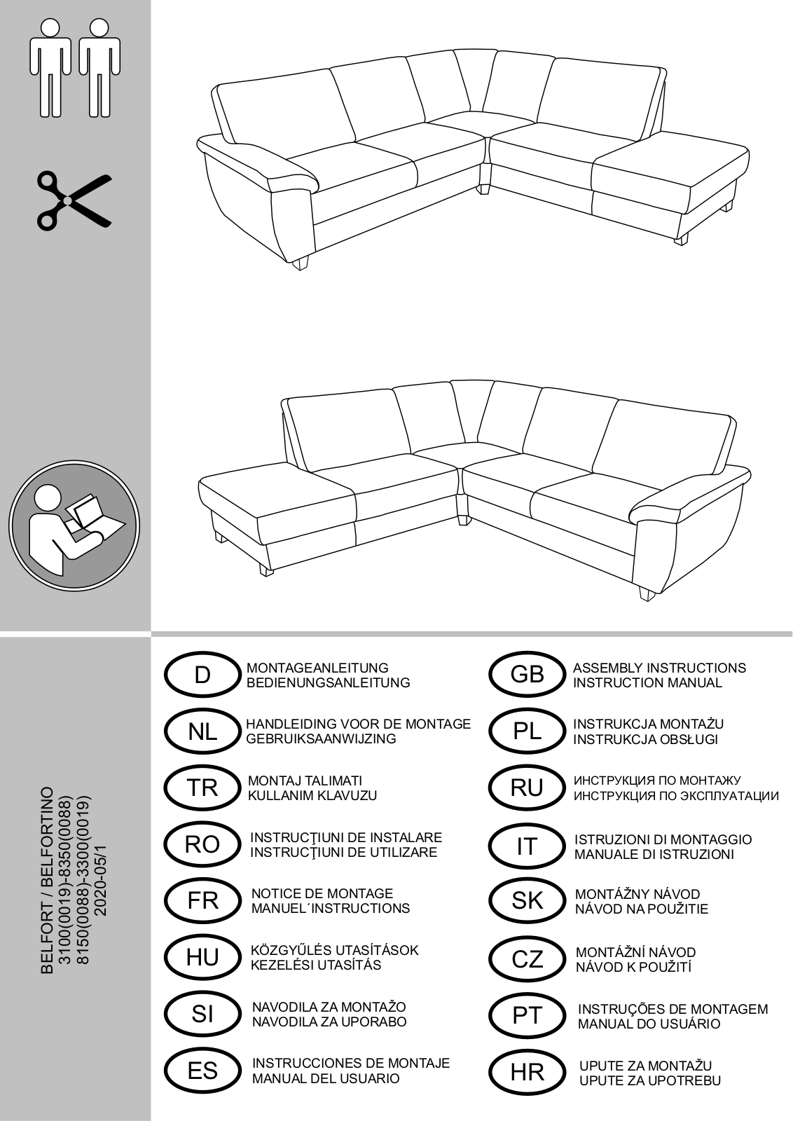 Home affaire Belfort Assembly instructions