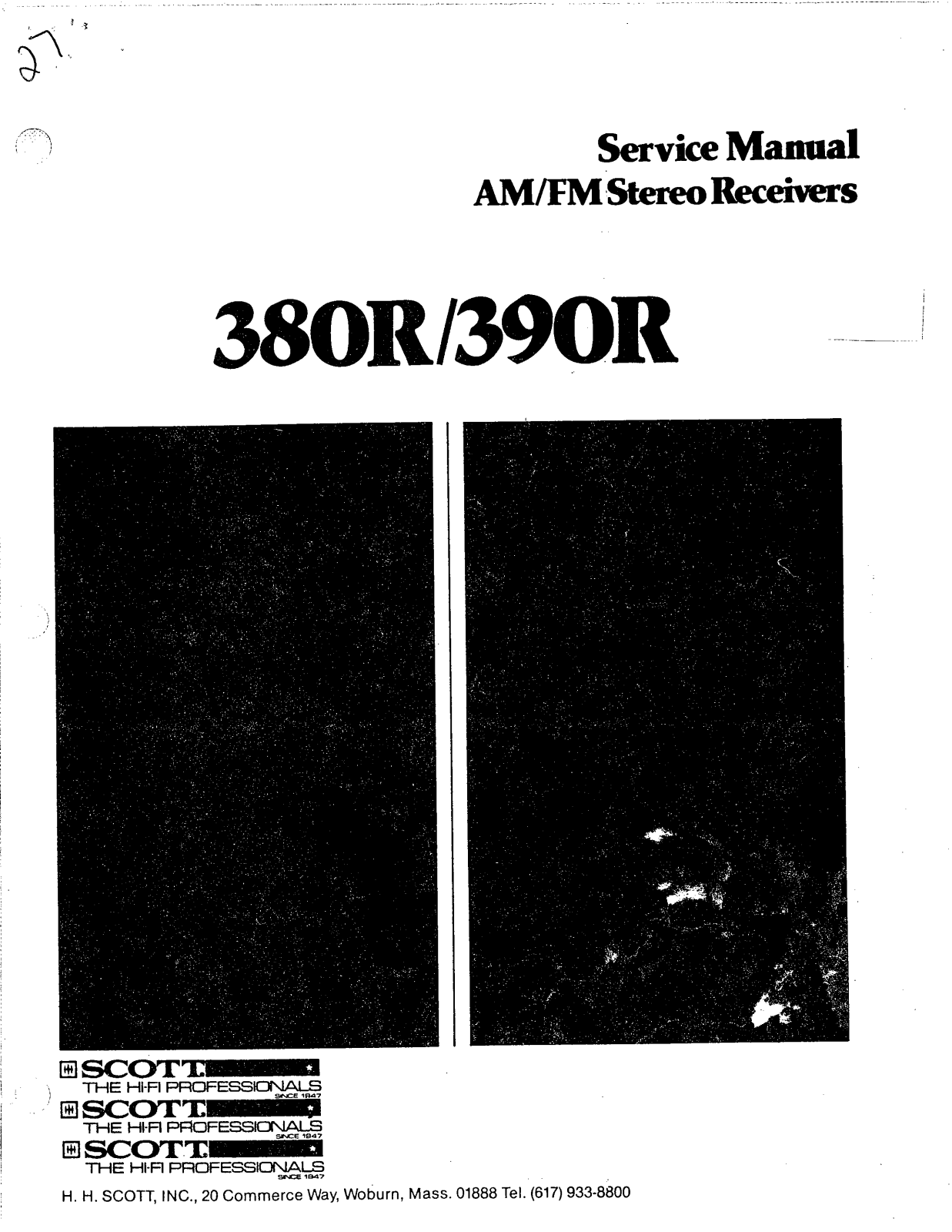 H.H. Scott 380-R, 390-R Service manual