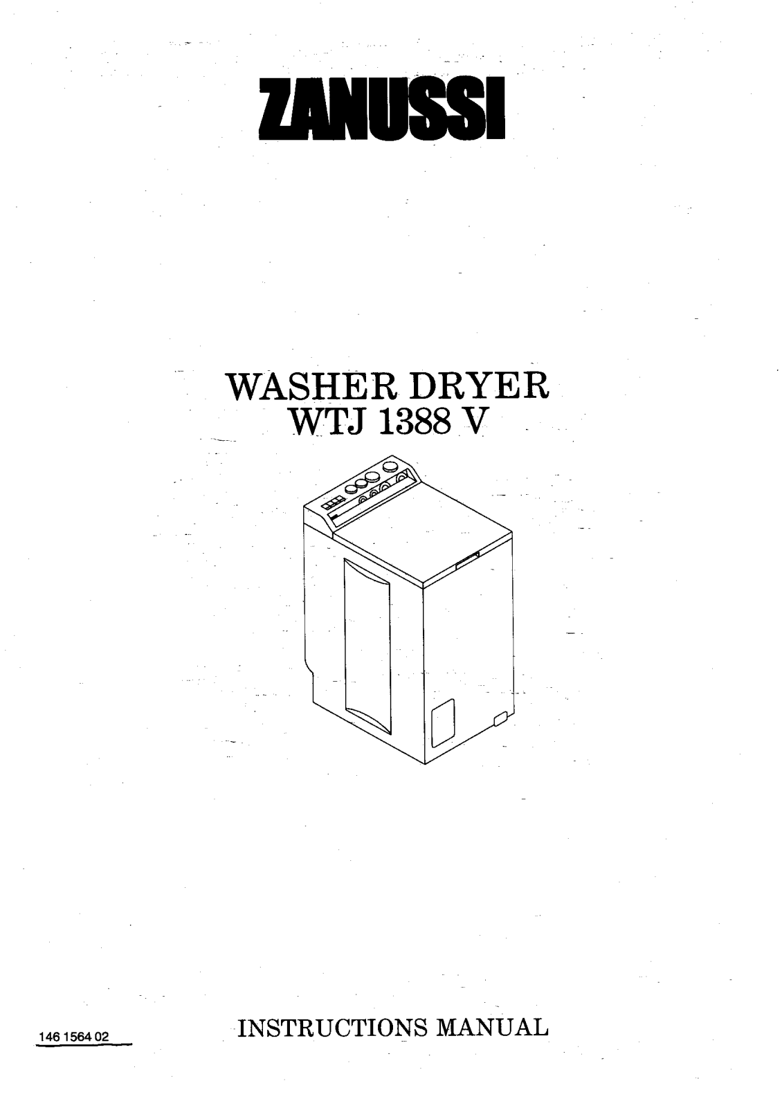 Zanussi WTJ1388V User Manual