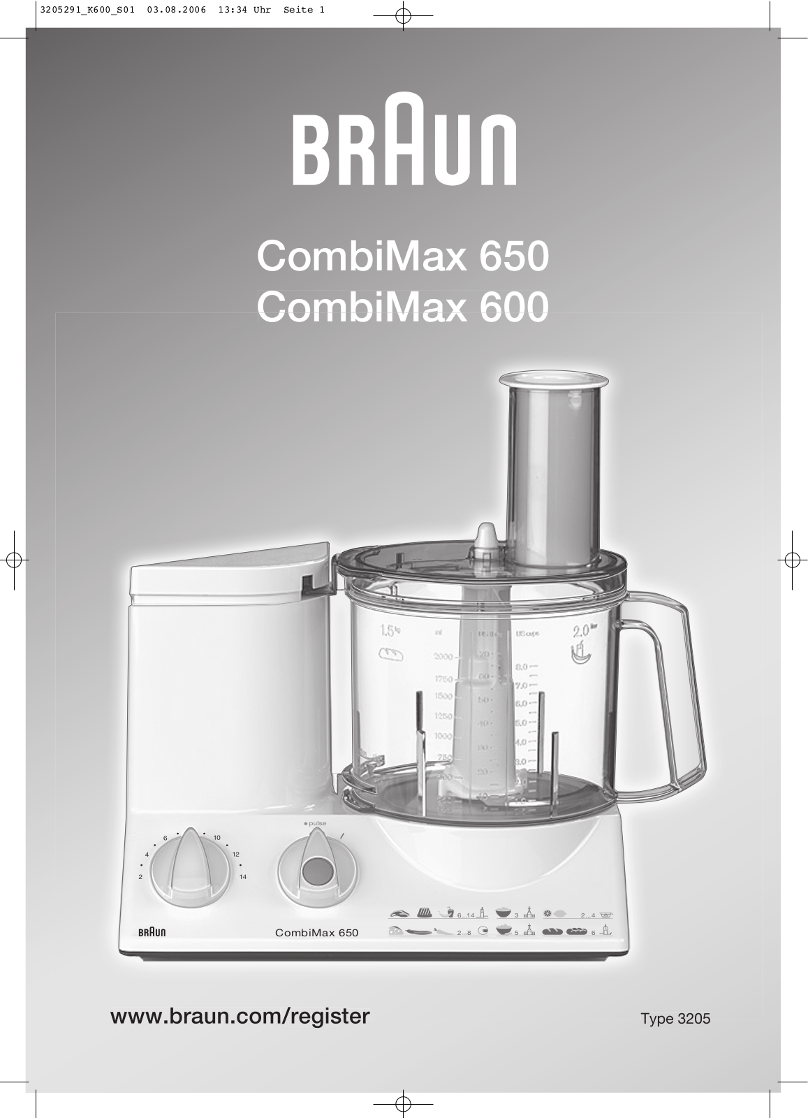 Braun K600 User Manual