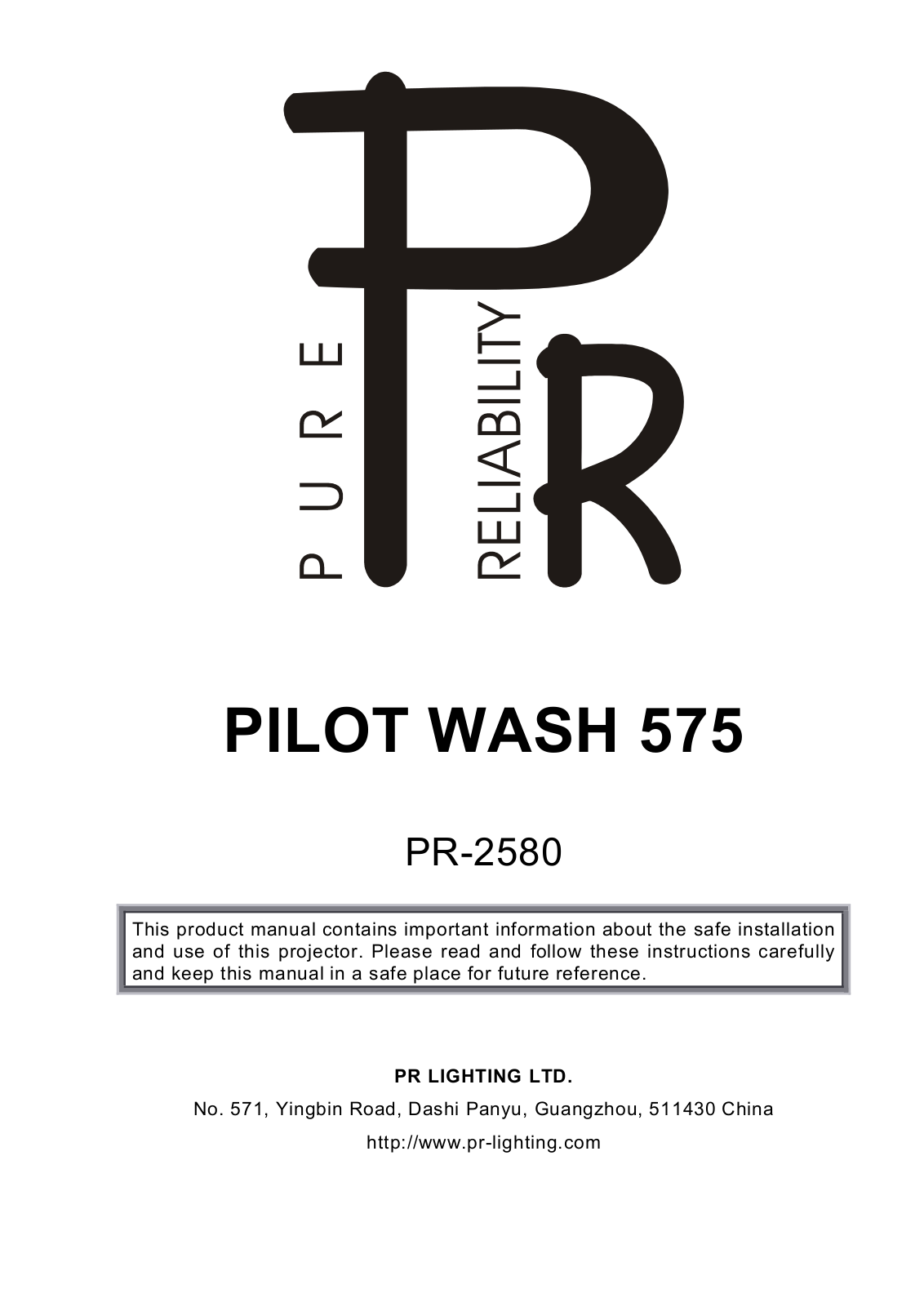 OmniSistem PR Pilot 575 User Manual