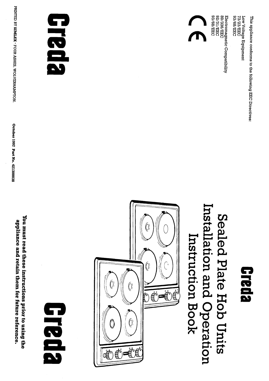 Creda HB42311 User Manual