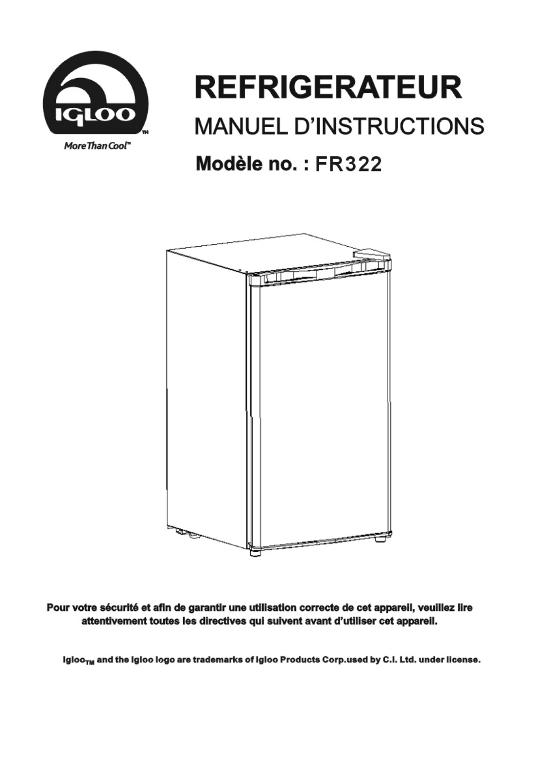 CURTIS FR322 User Manual