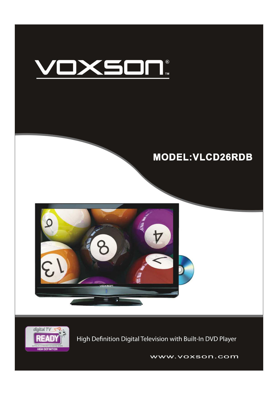 Voxson VLCD26RDB User's Manual