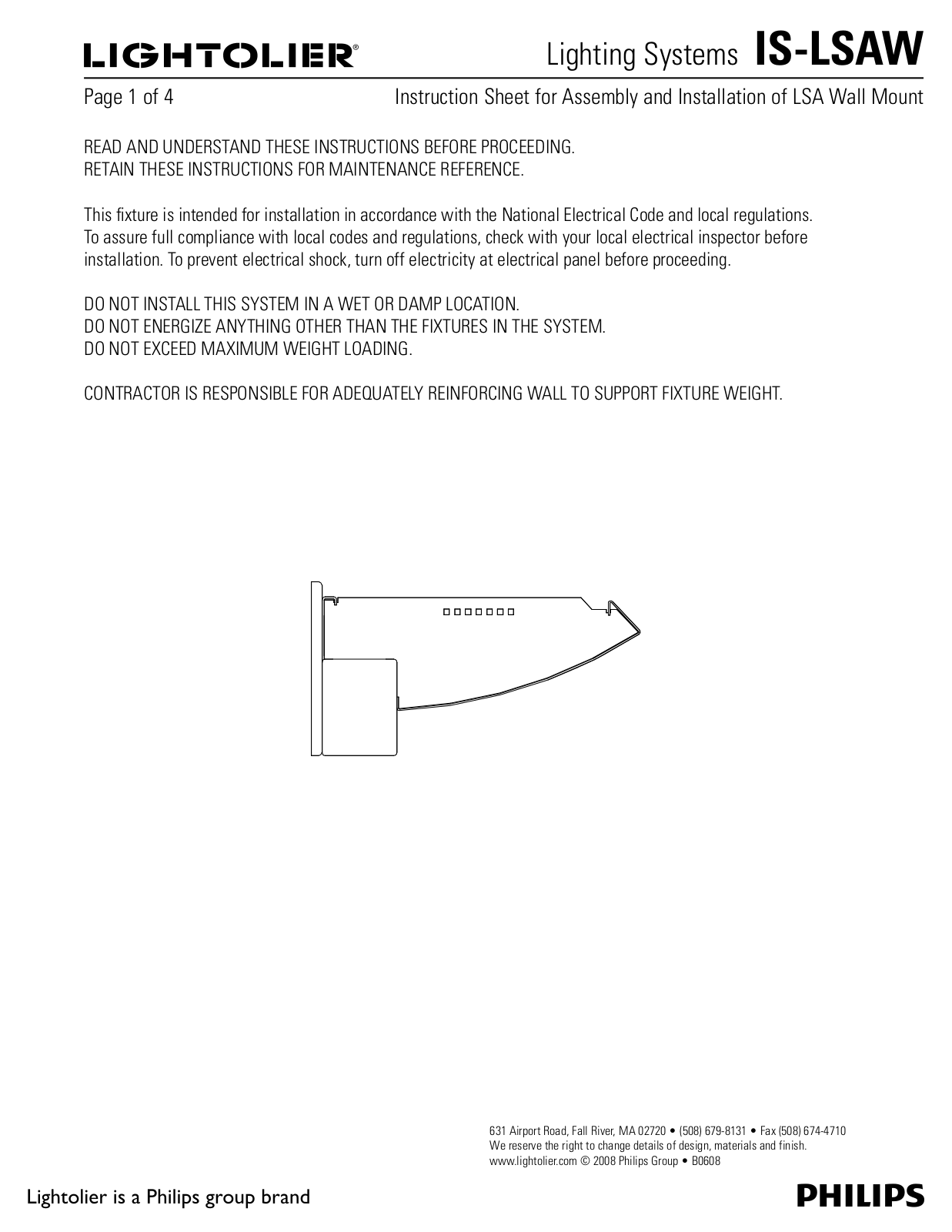 Lightolier IS-LSAW User Manual