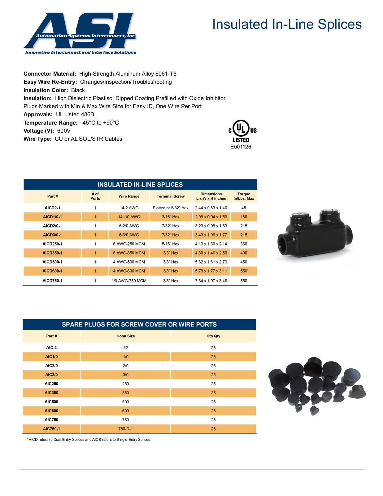 ASI-Automation Systems Interconnect AICD, AIC Data Sheet