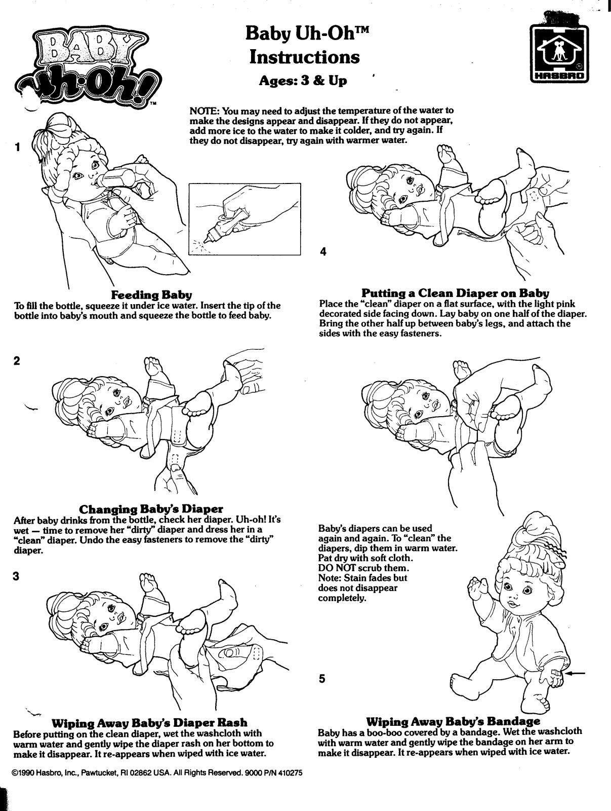 HASBRO Baby Uh-Oh User Manual