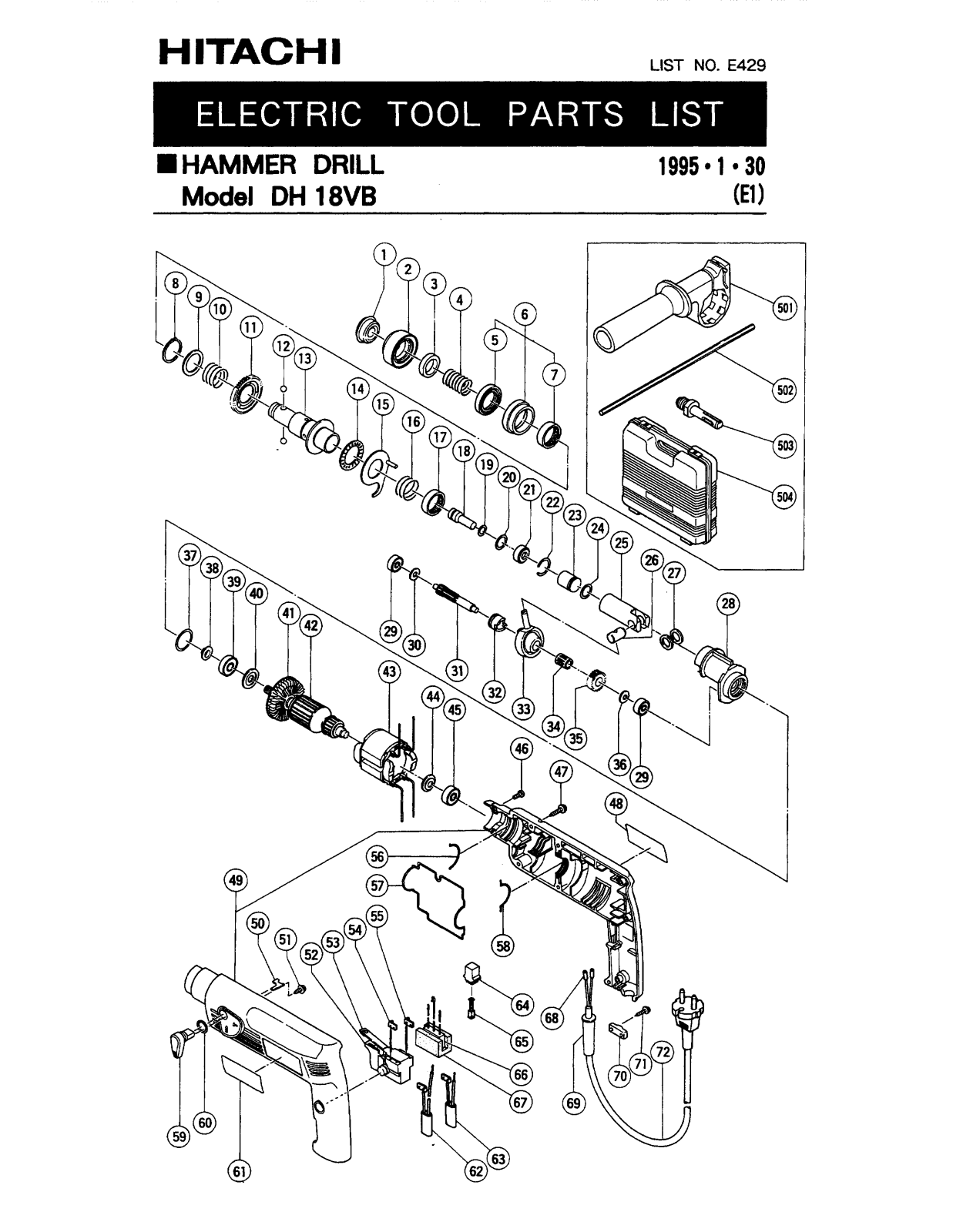 Hitachi DH18VB User Manual