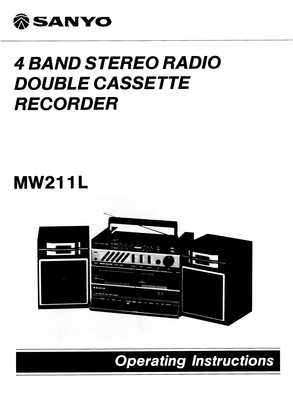 Sanyo M W211L Instruction Manual