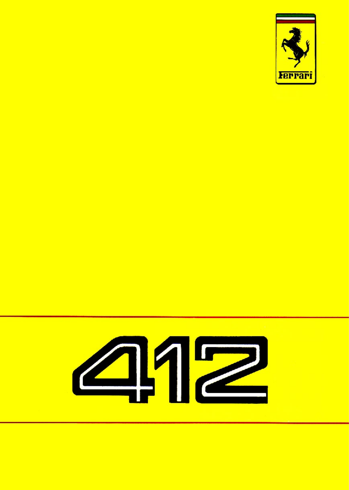 Ferrari 412 1988 User Manual