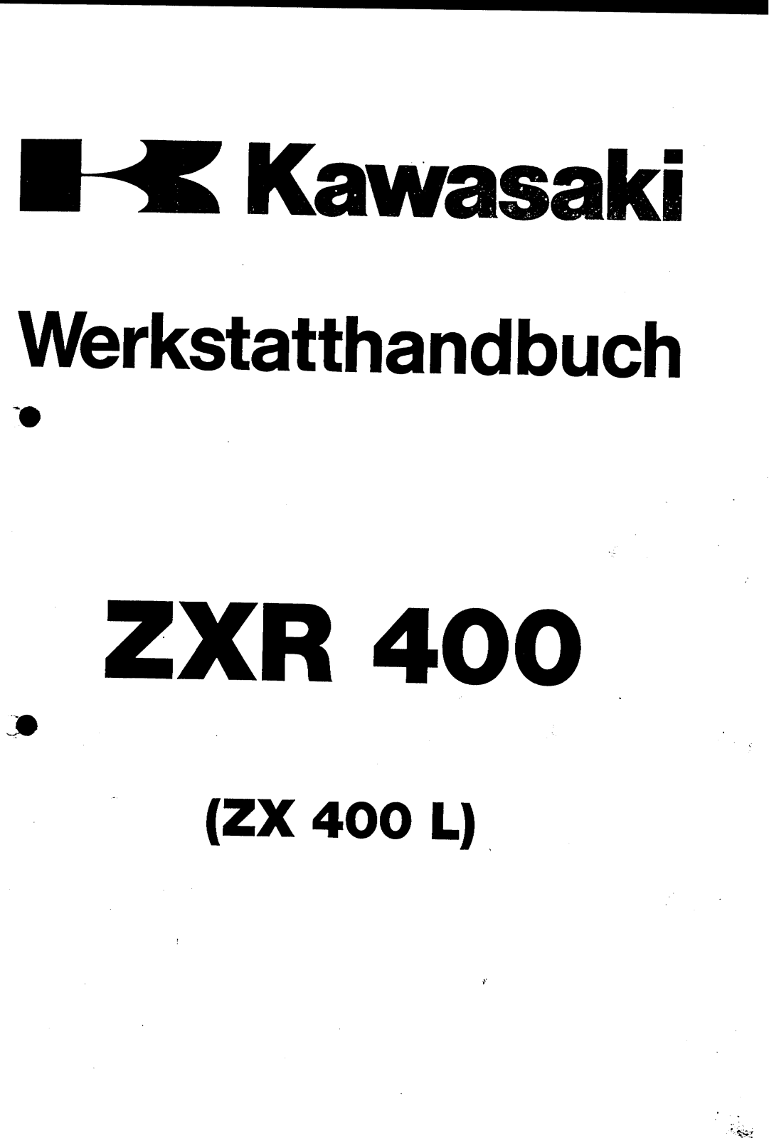 Kawasaki ZXR 400 Parts List