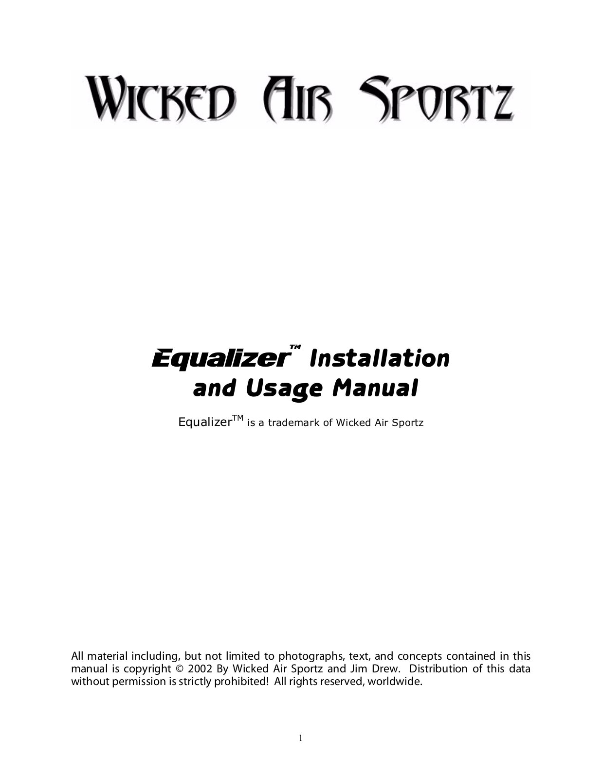 Bob Long Equalizer WAS Board User Manual