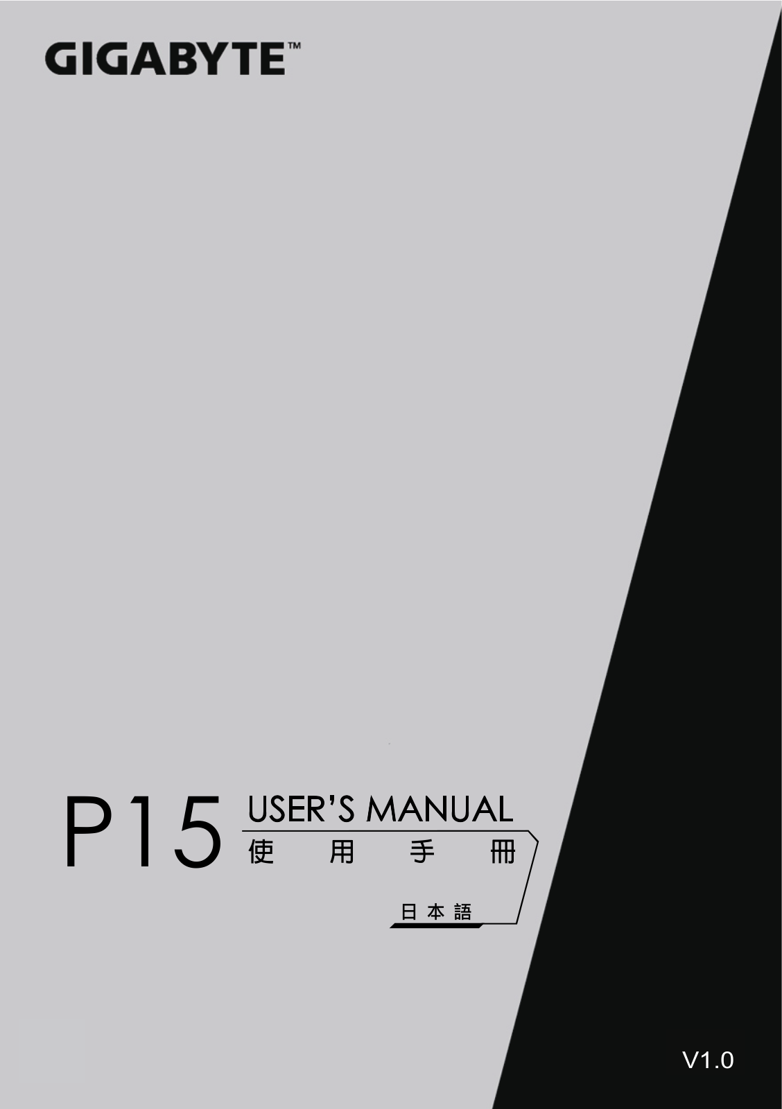 Gigabyte P15F V5 User Manual