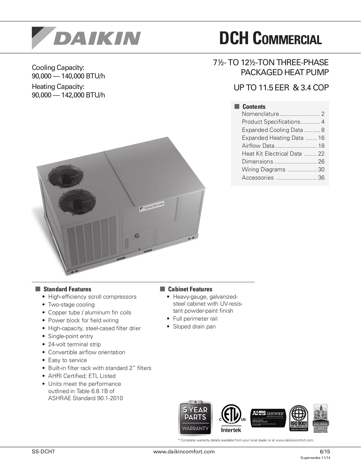 Goodman DCH090 User Manual