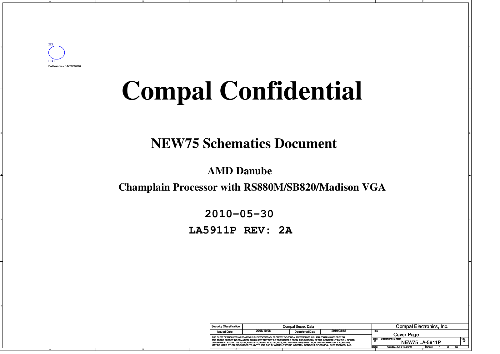 Acer Aspire 5551G, Aspire 5552G Schematics  Rev2A