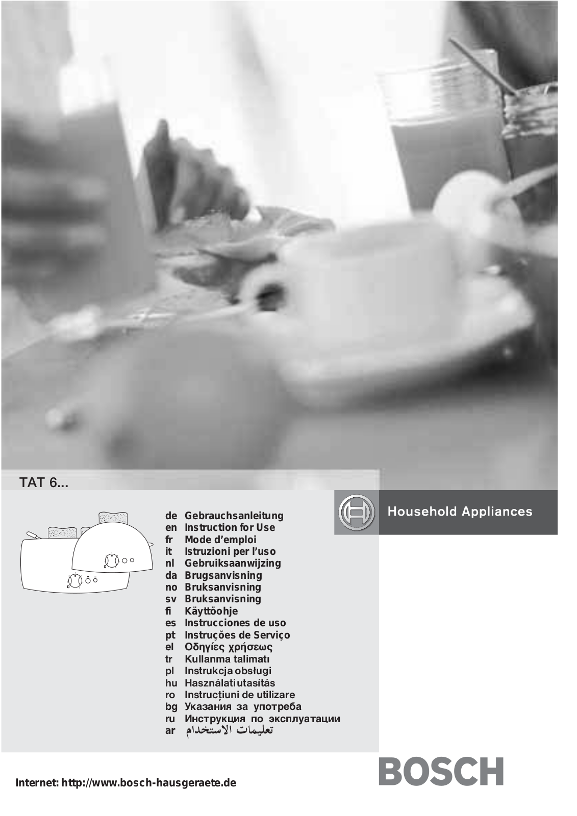 BOSCH TAT 6008, TAT6103, TAT6104N User Manual