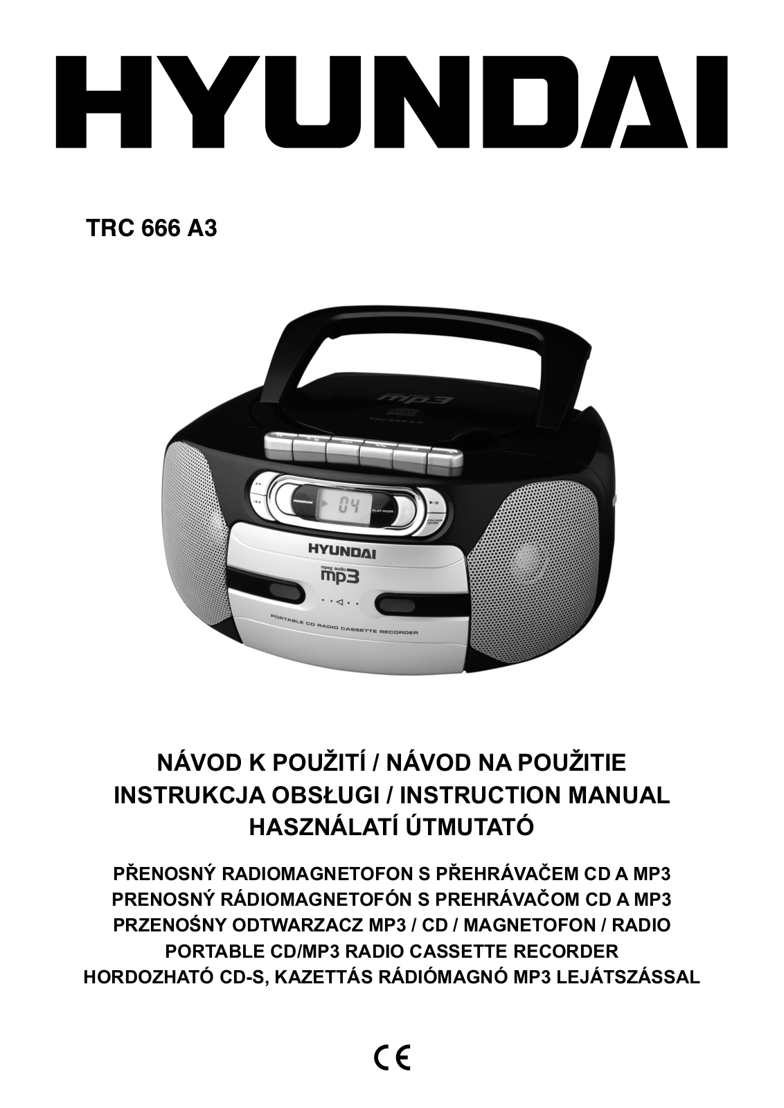 Hyundai TRC 666 A3 User Manual