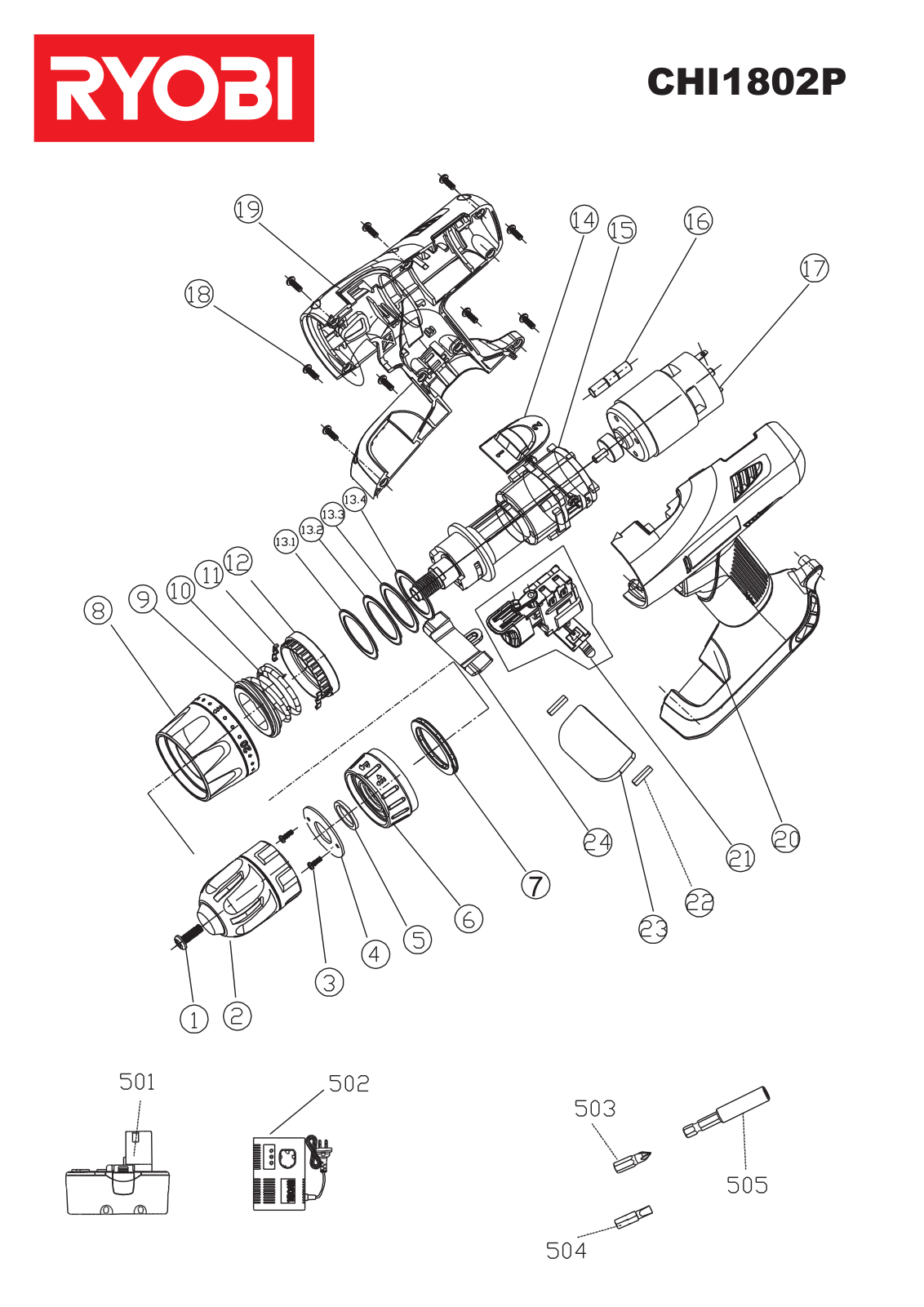 Ryobi CHI1802P User Manual