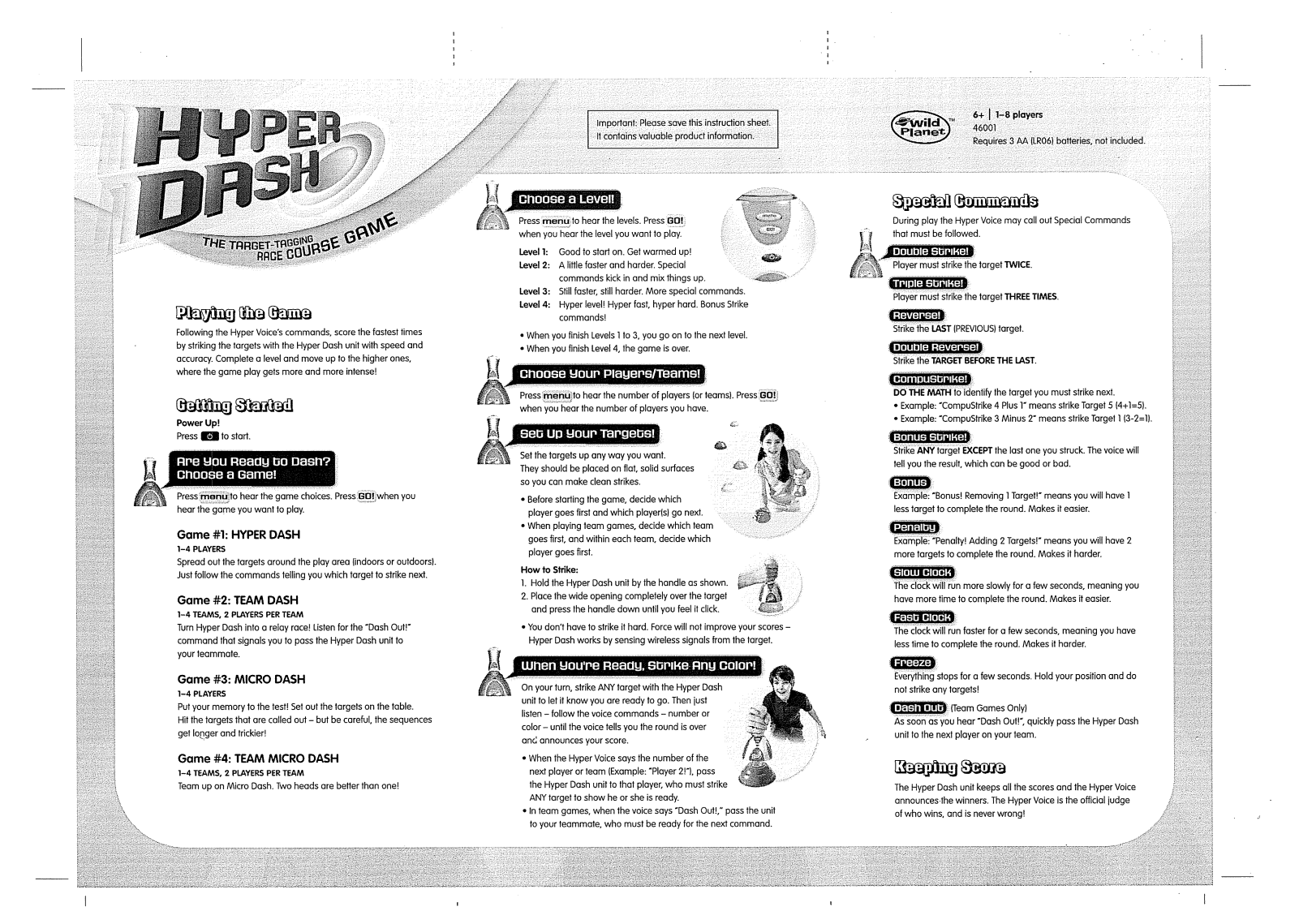 Wild Planet Entertainment HYPERDASH46001 User Manual