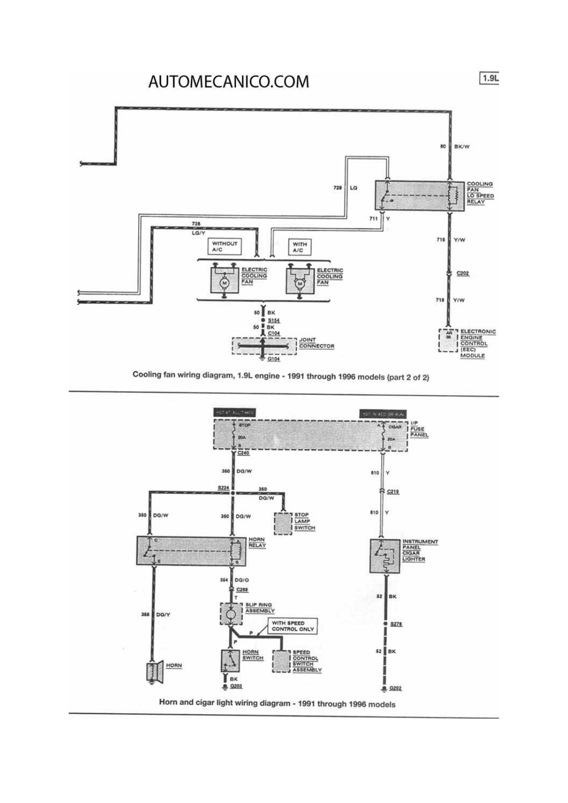 AUTOMECANICO Escort 16-48 fordesc12 Diagram