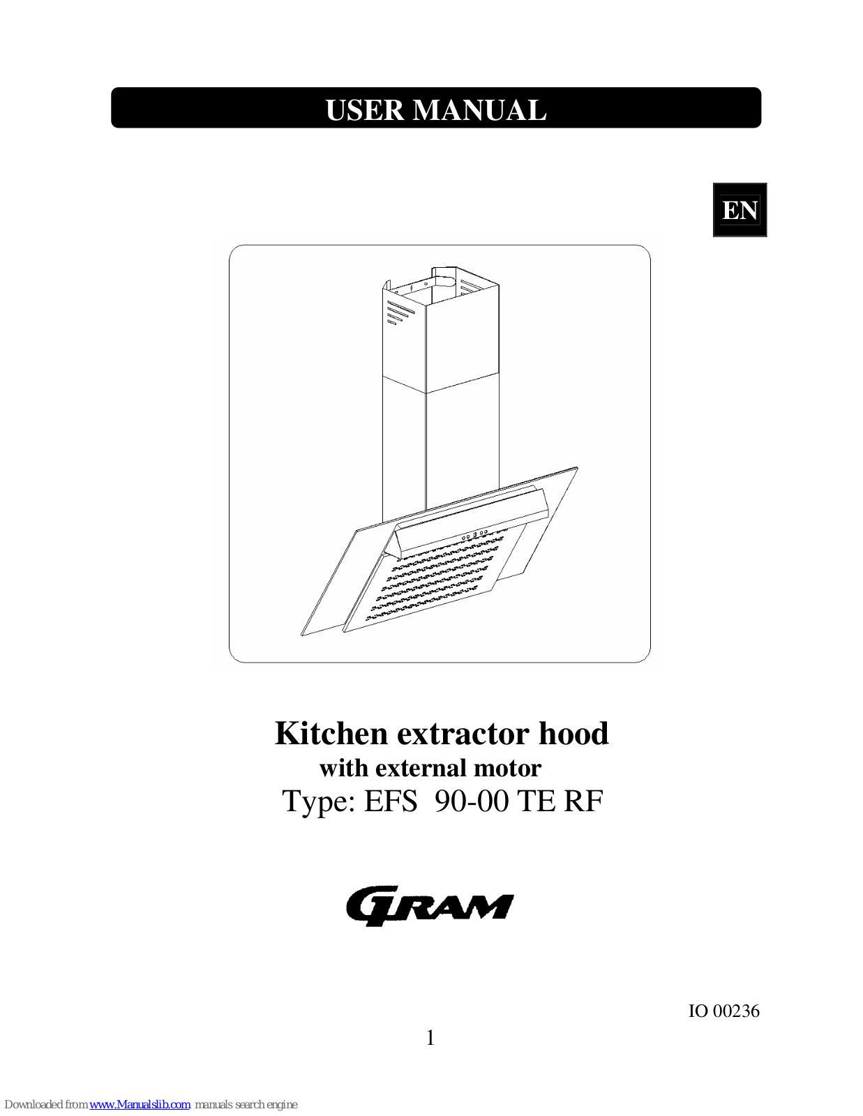 Gram EFS 90-00 TE RF User Manual