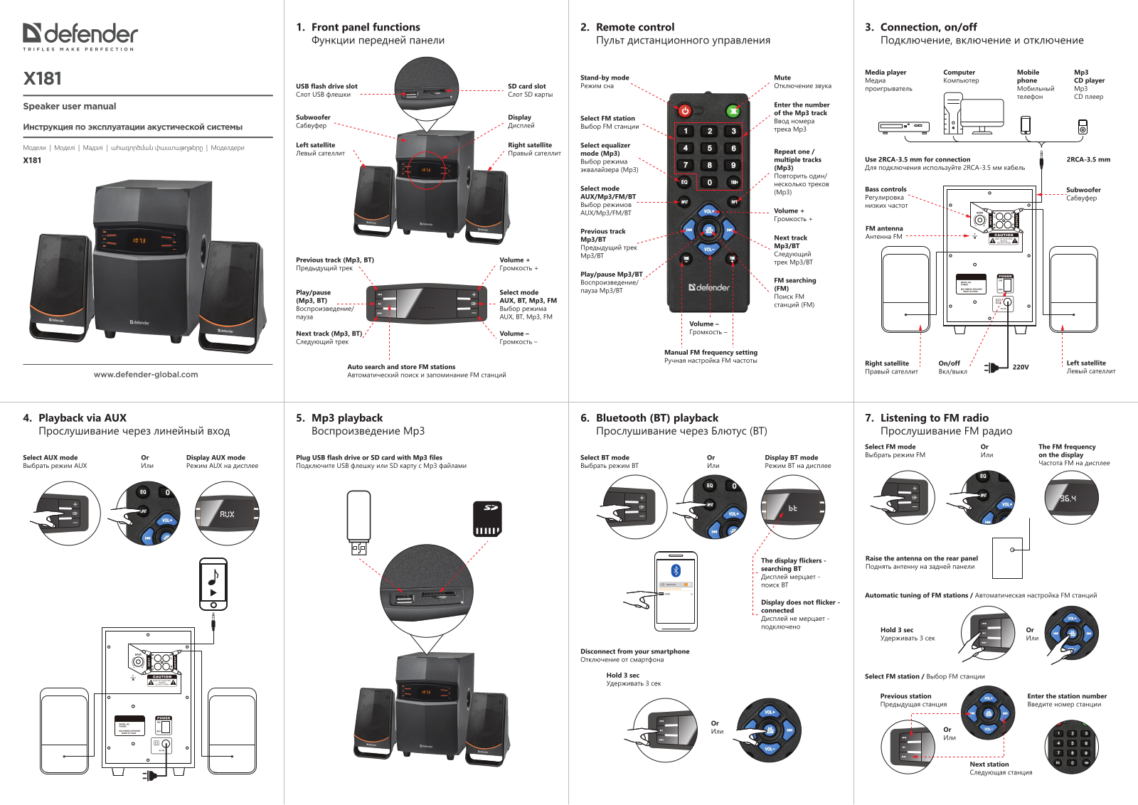 Defender X181 User Manual