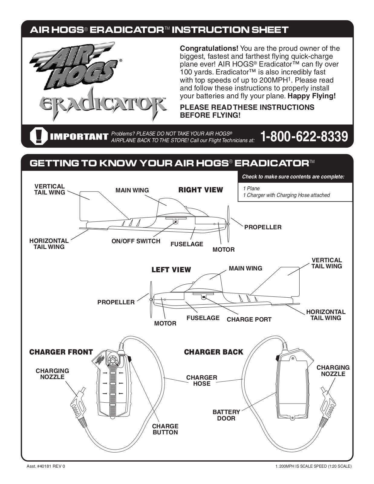 Spin Master Air Hogs Eradicator User Manual