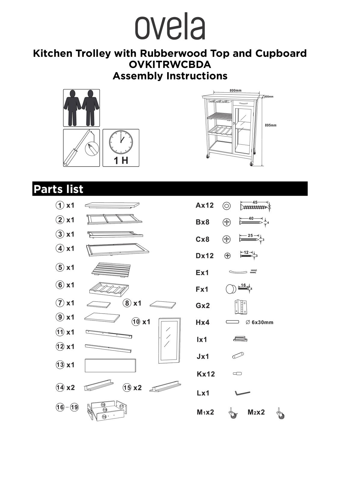 Ovela OVKITRWCBDA User guide - ManualMachine.com