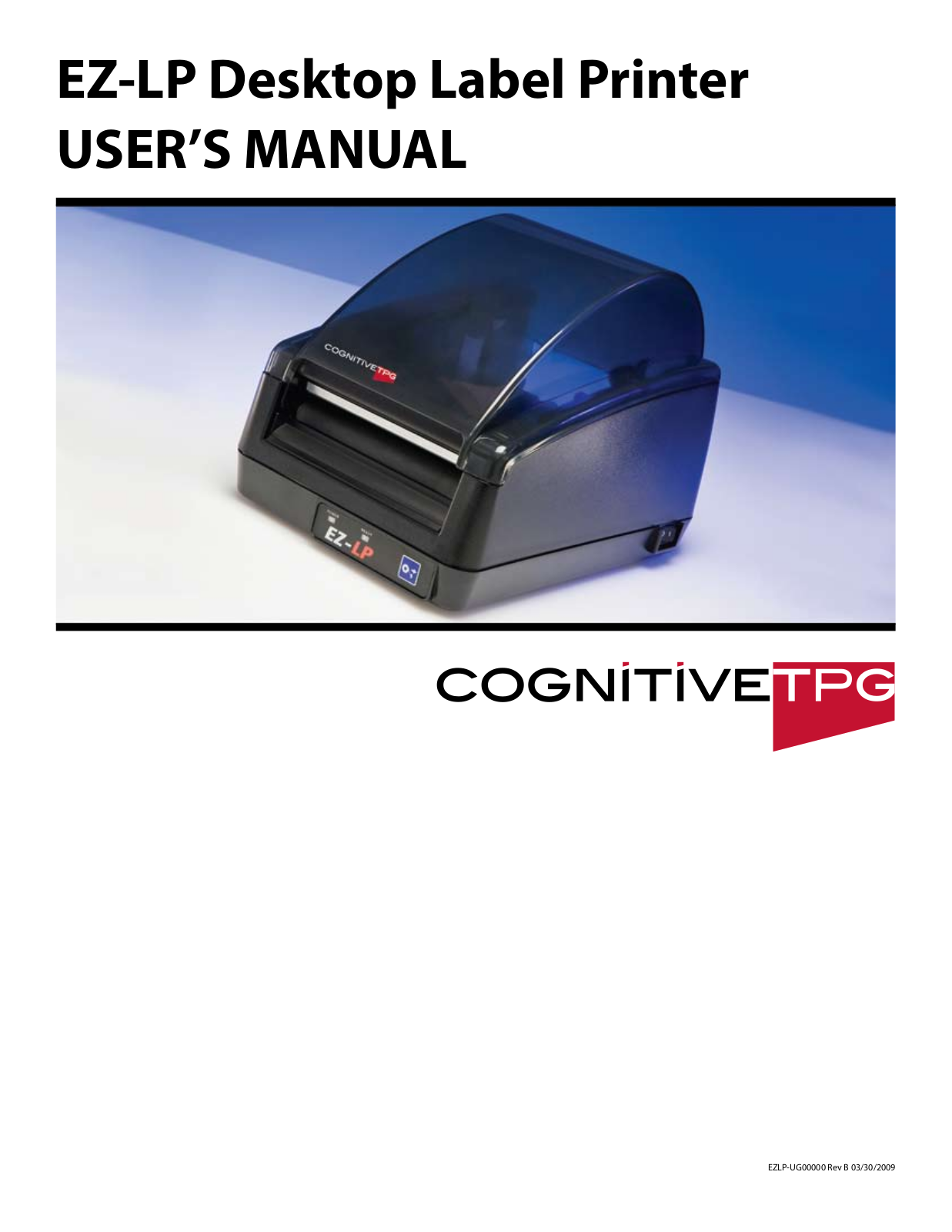 Cognitive Solutions EZLP-UG00000 User Manual