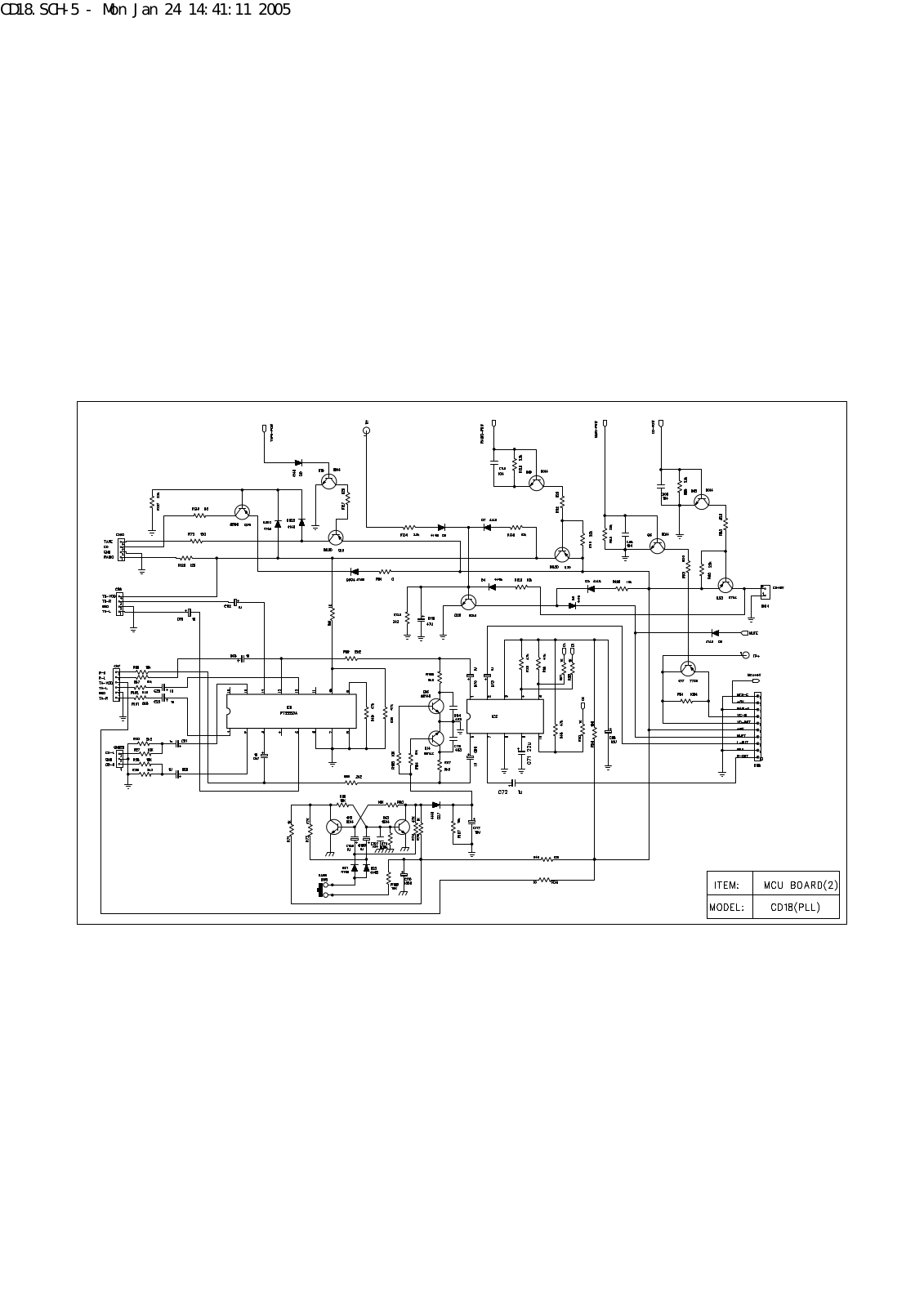 Vitek CD18 Schematic