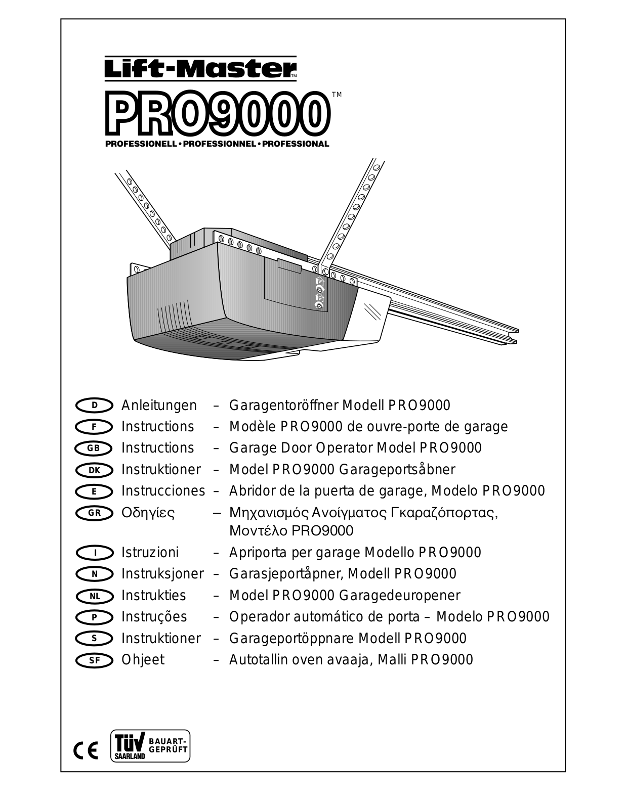 Chamberlain PRO 9000 User Manual